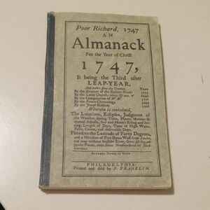 Vintage Style Almanac Coffee Table Book